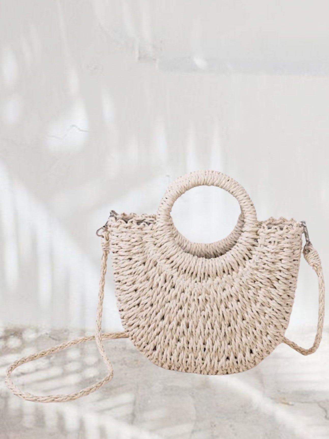 Straw Sling Bag Flock Fashion Accessories