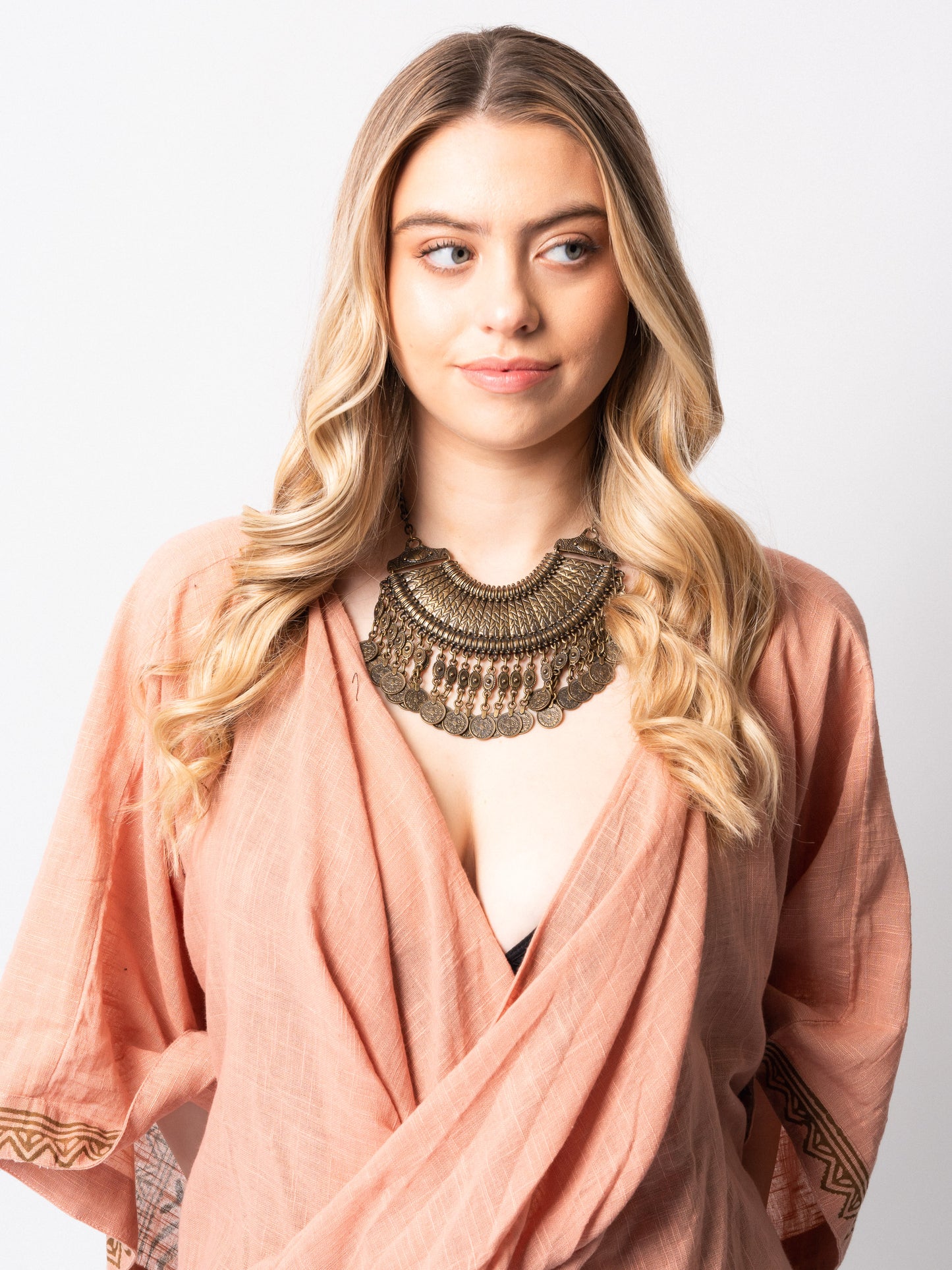 Peach Sianna Twist Top