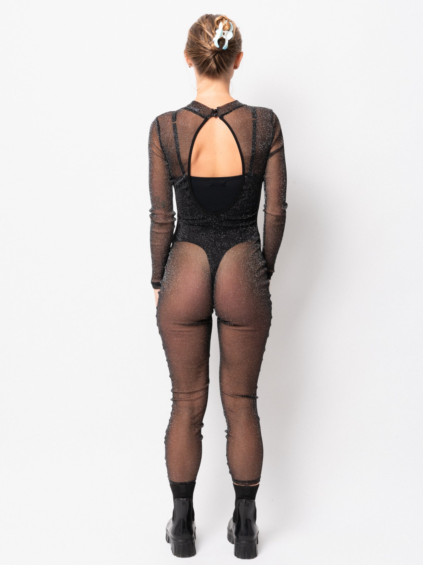 Glitter Mesh Catsuit