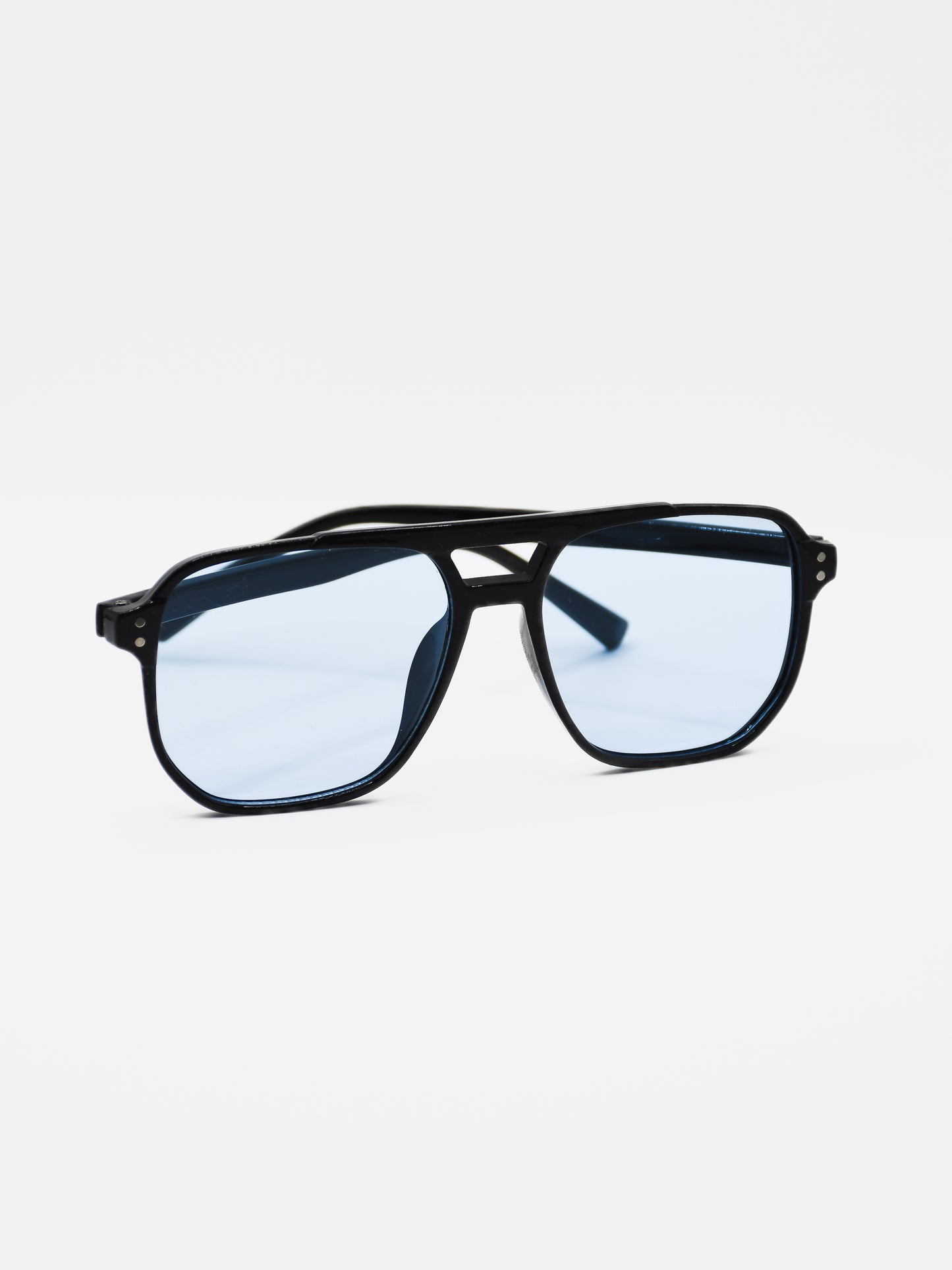 Blue Square Frame Sunglasses