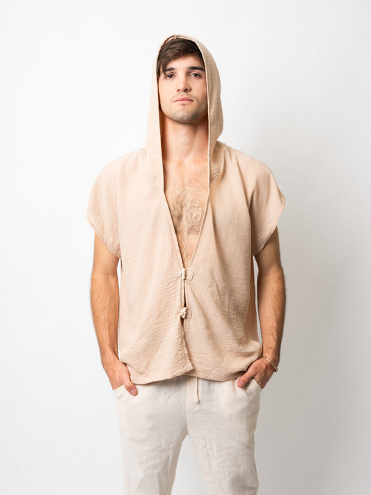 Pangea Hooded Top Sand