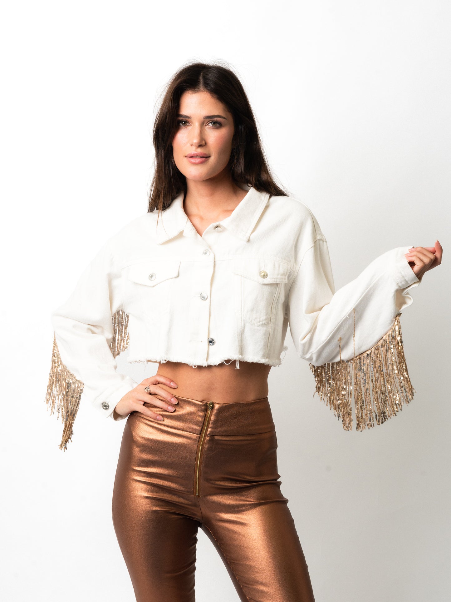 Nina Crop Bride Jacket