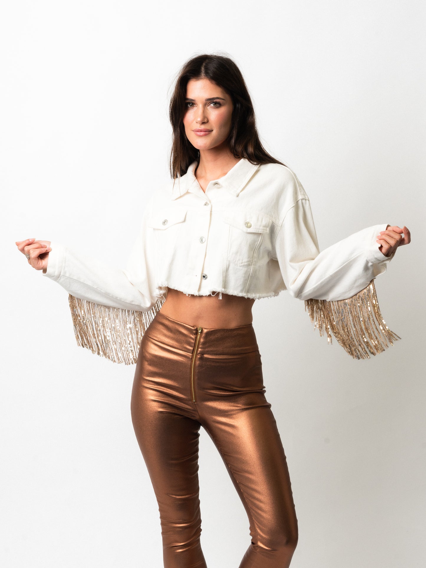 Nina Crop Bride Jacket