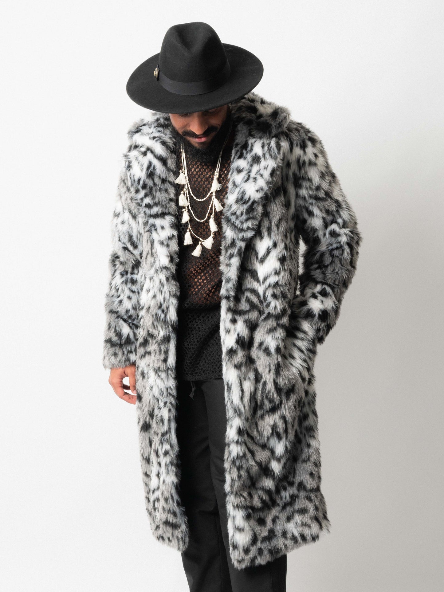 Snow Leopard Fur Jacket