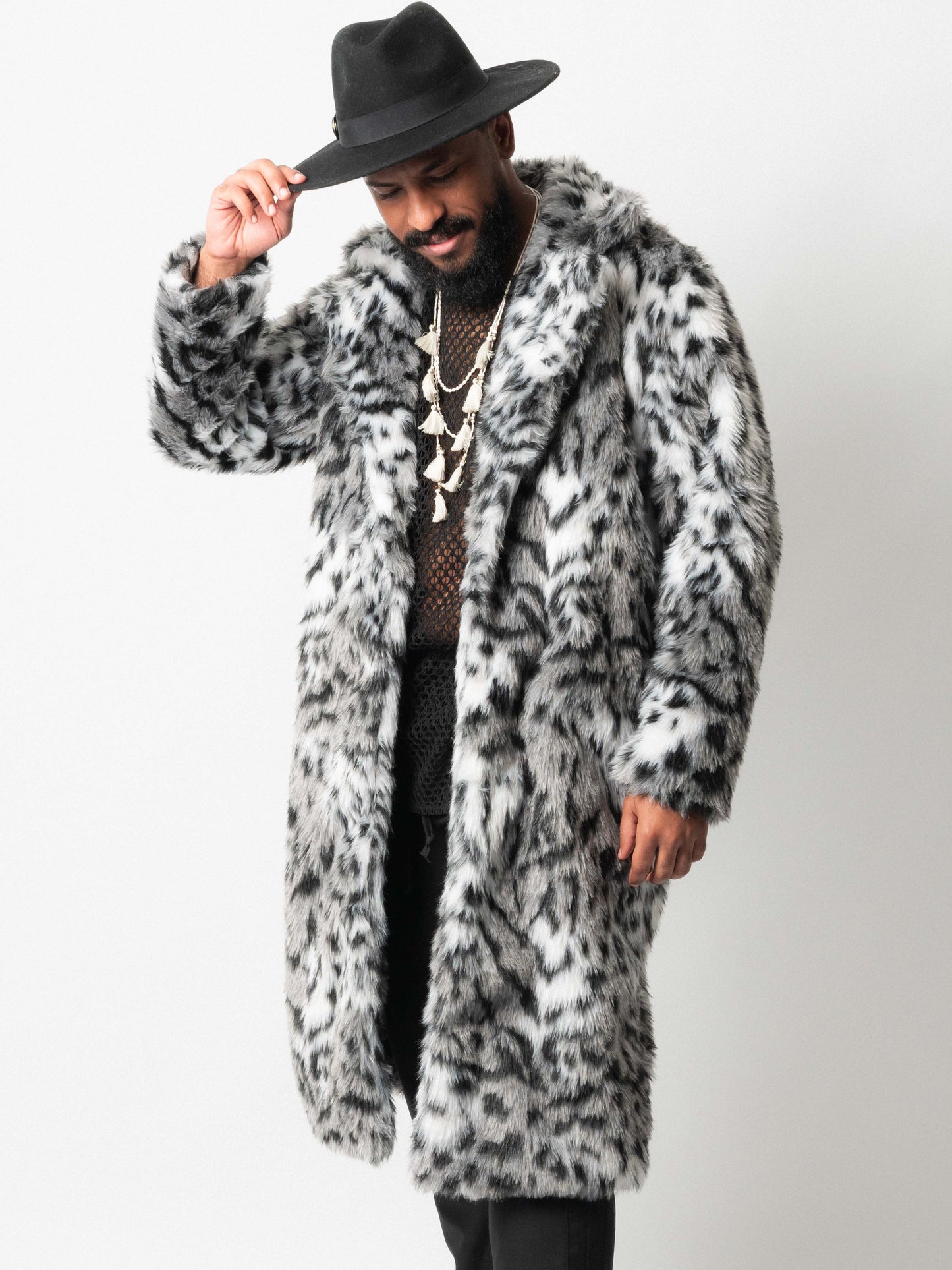 Snow Leopard Fur Jacket