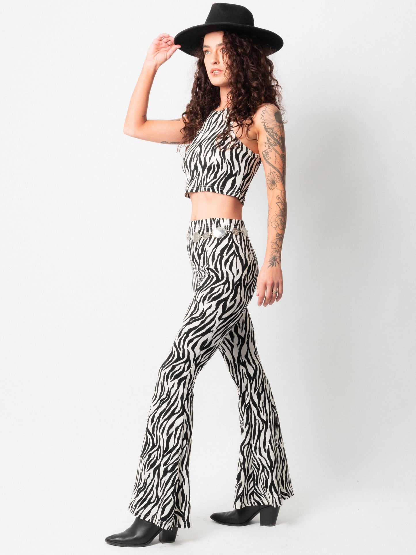 Zebra Bell Bottoms