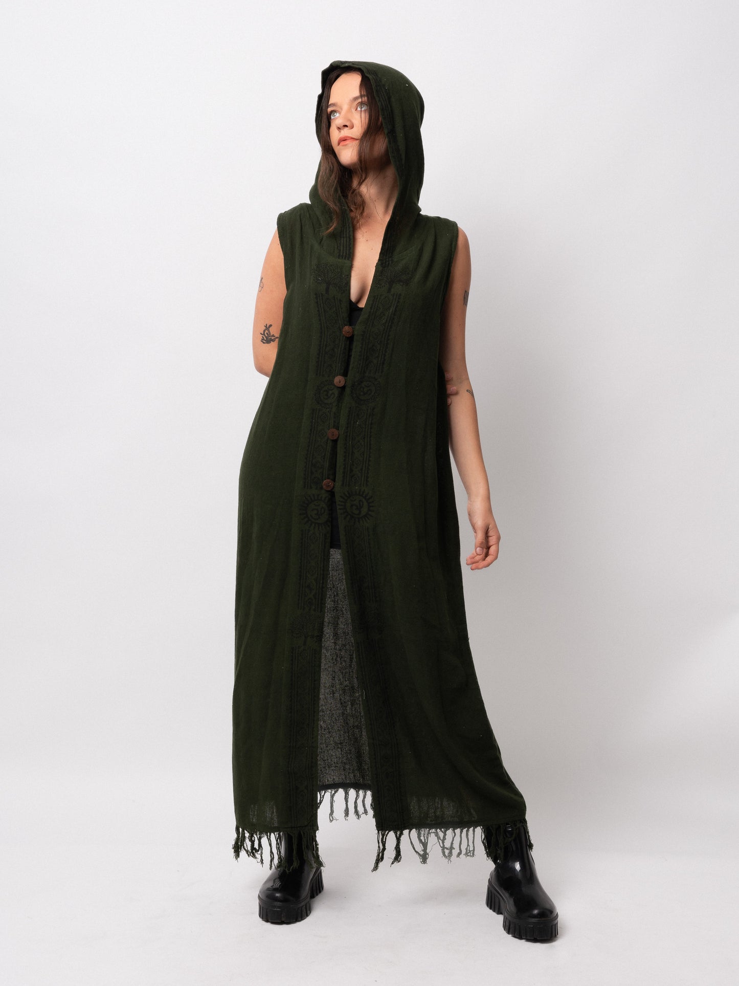 Forest Hooded Dress