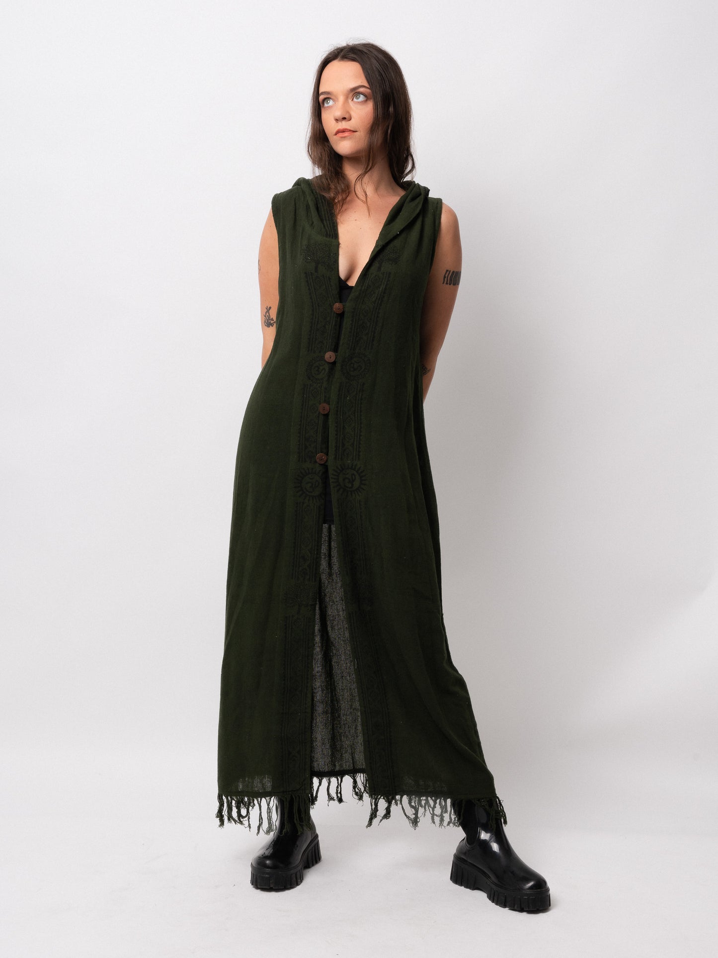 Forest Hooded Dress