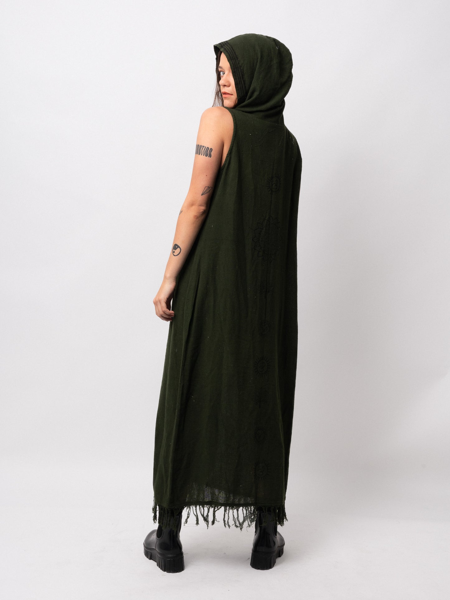 Forest Hooded Dress