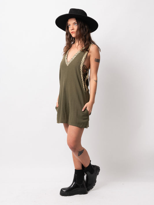 Olive Safari Onesie