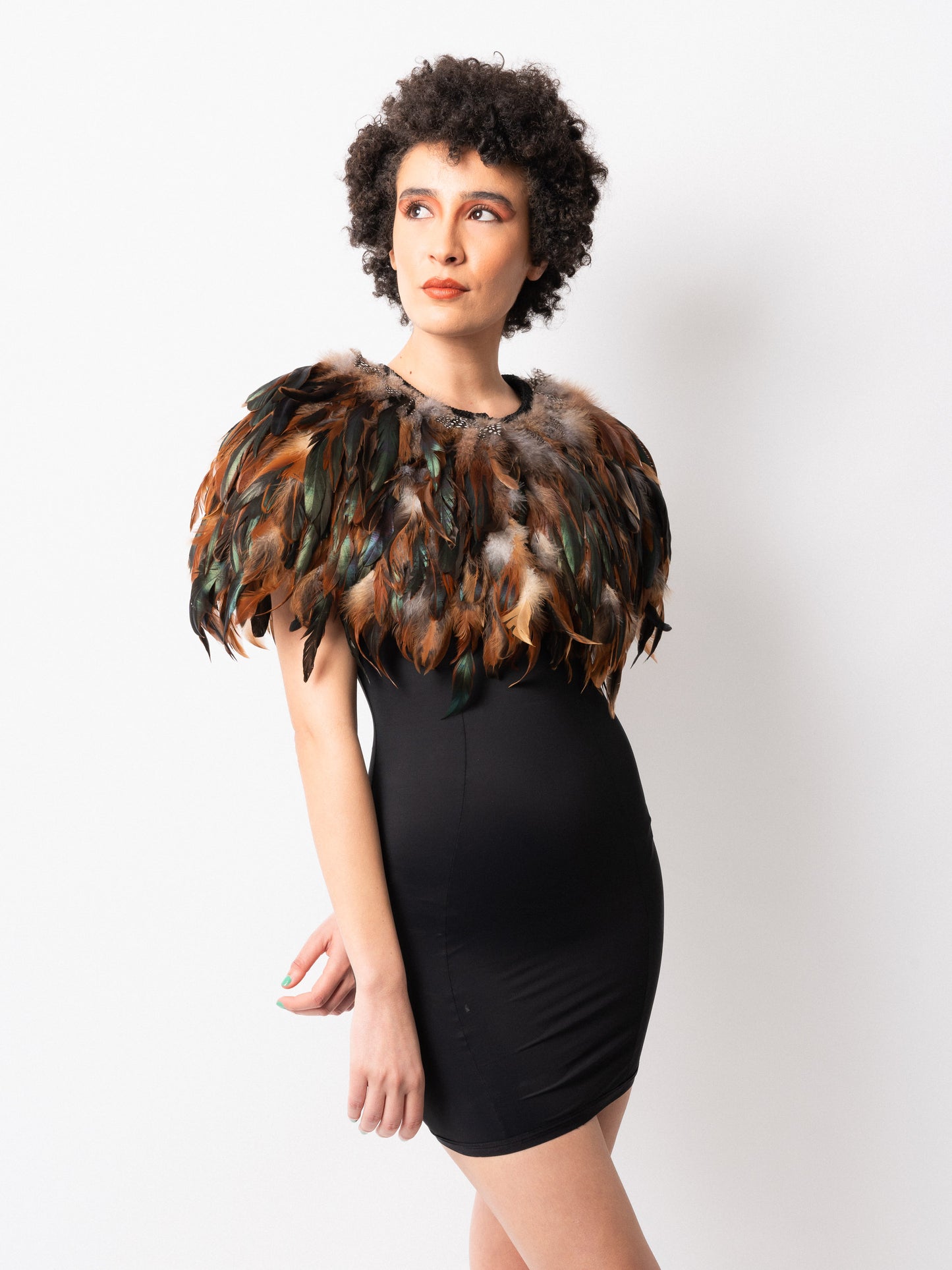 Myna Feather Capelette