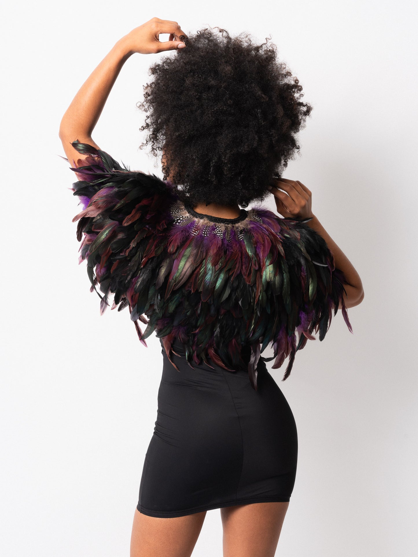 Purple Feather Capelette