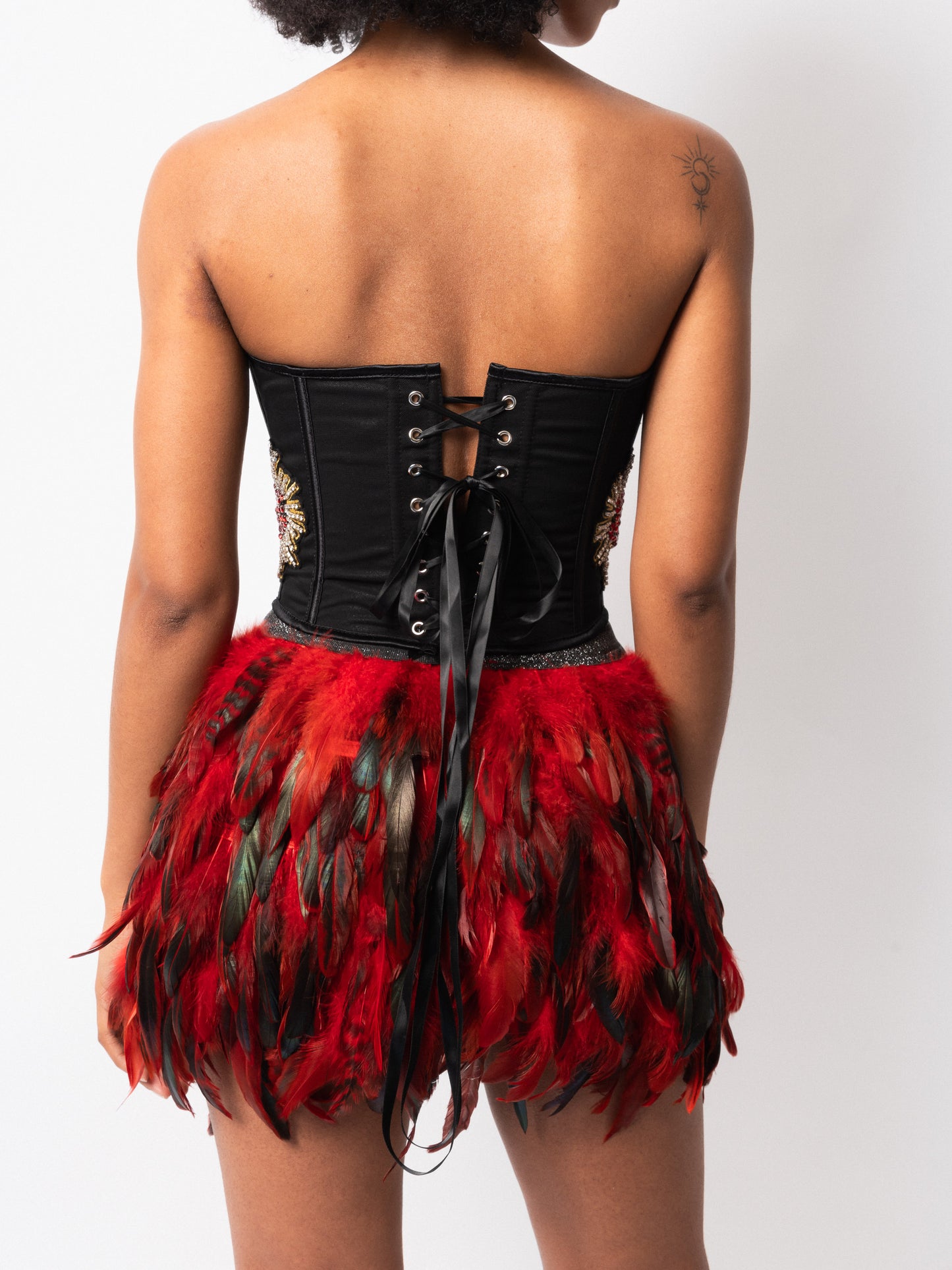 Red Feather Skirt