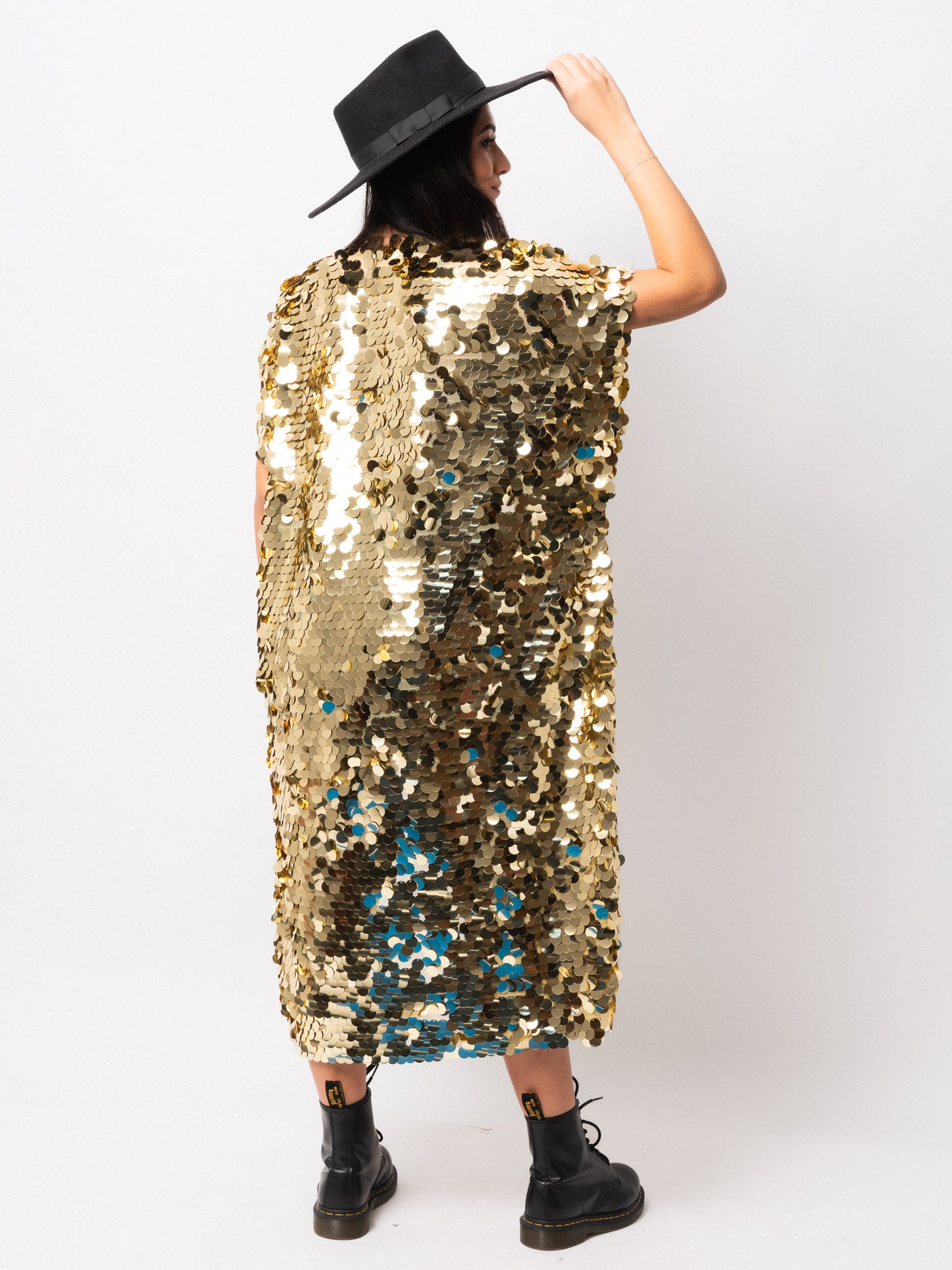 Gold Sequin Kimono's