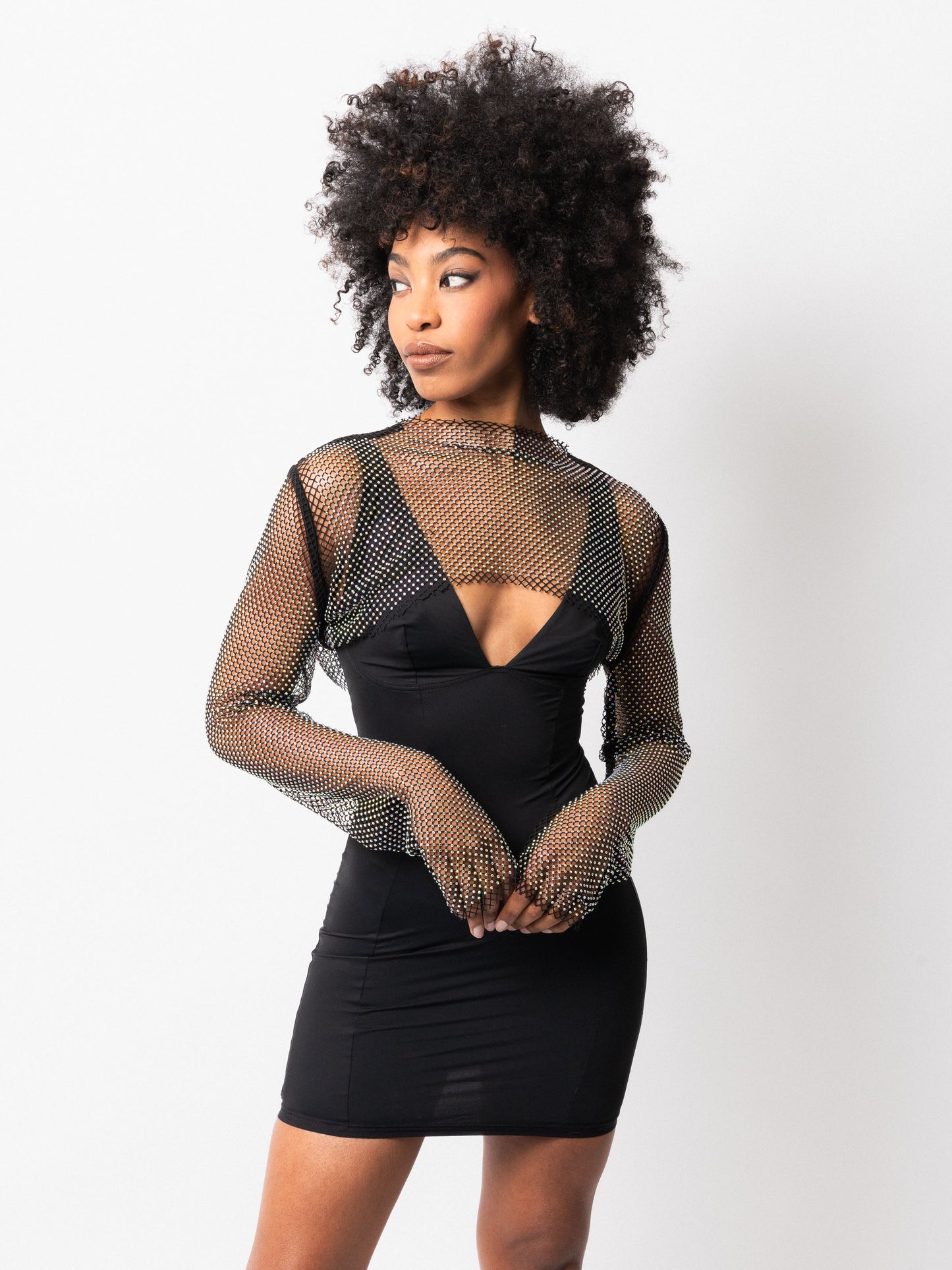 Black Diva Crop Top