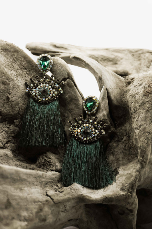 Emerald Eye Earrings