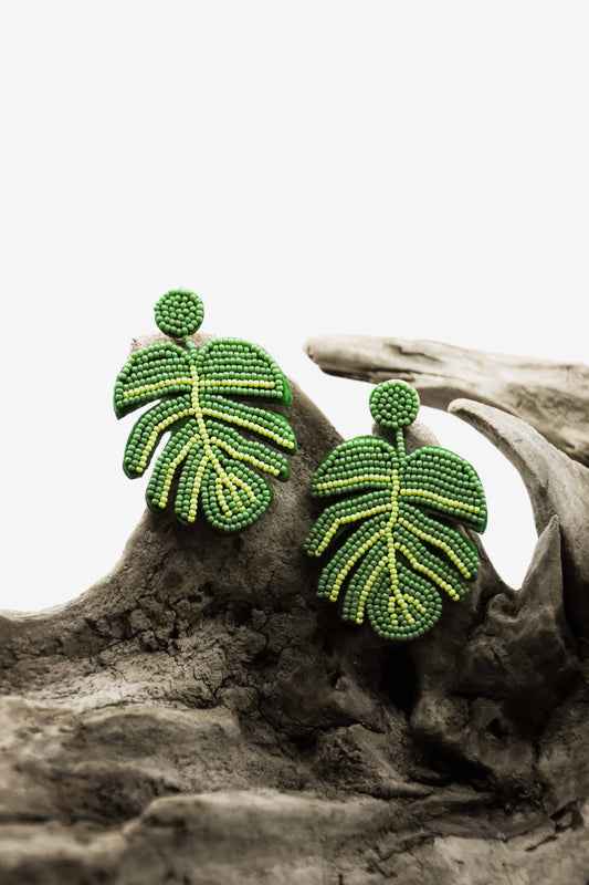 Leaf Beaded Earings