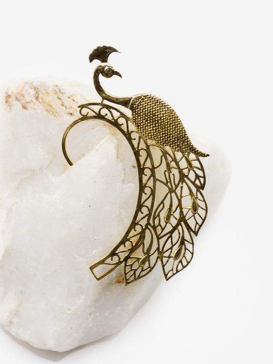 Peacock Ear Cuff