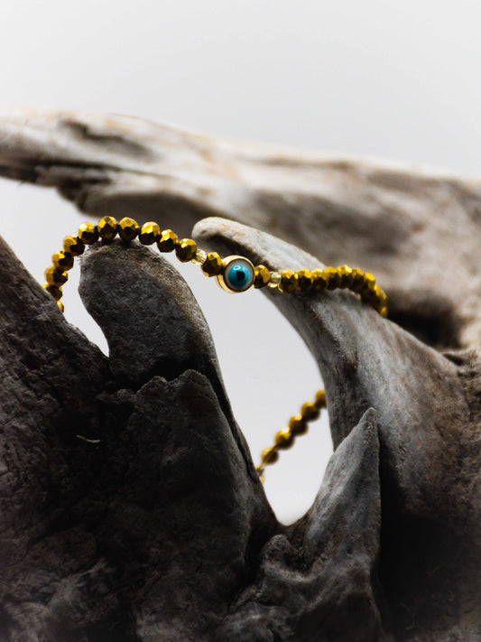 Gold Evil Eye Bracelet