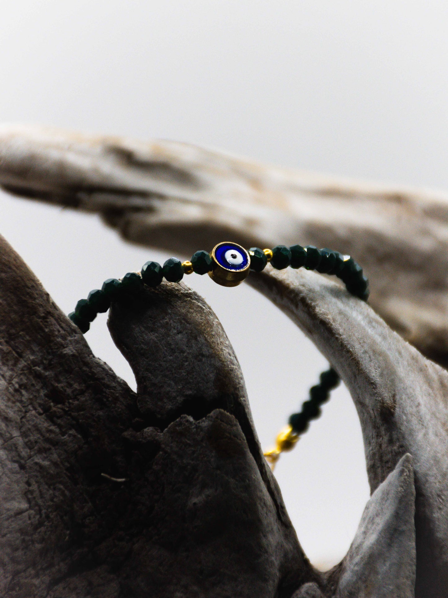 Emerald Evil Eye Bracelet