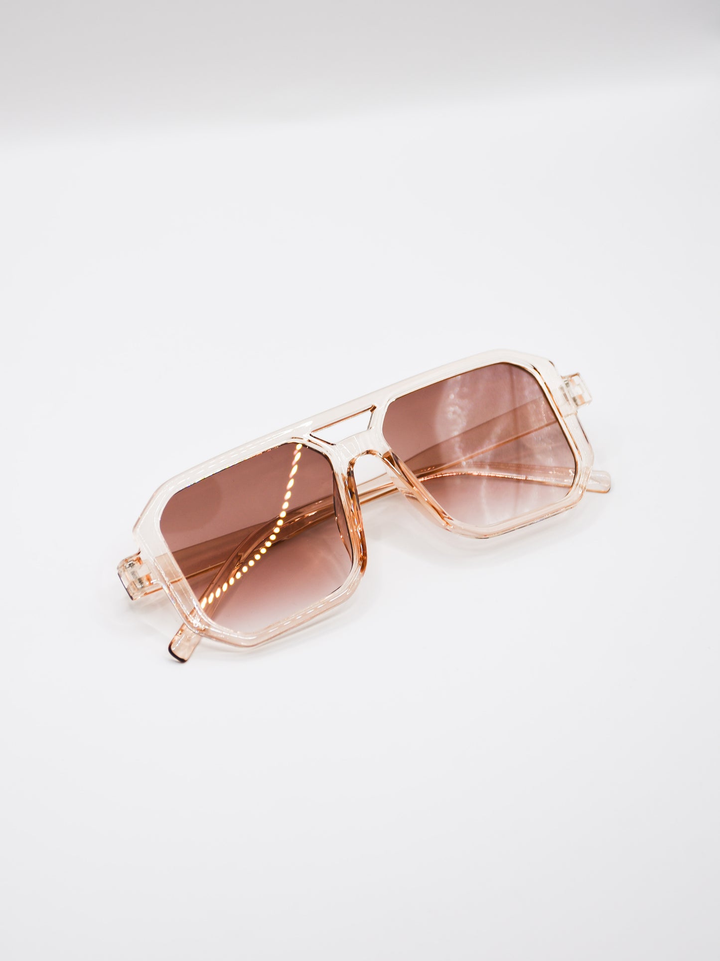 Blush Square Frame Sunglasses