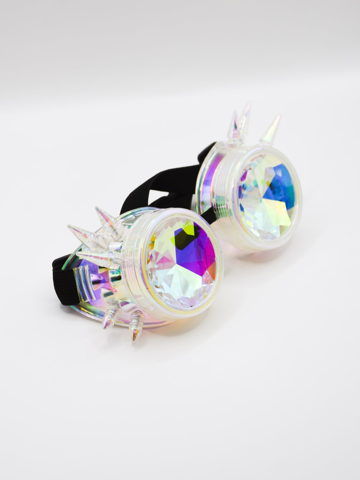 Holographic Kaleidoscope Spike Goggles