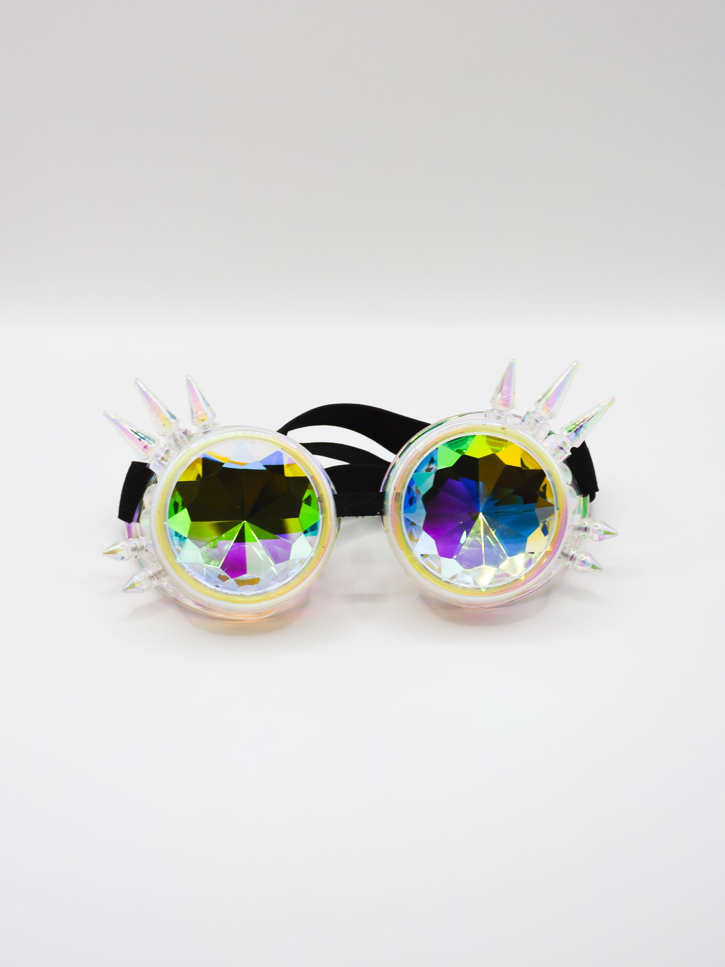 Holographic Kaleidoscope Spike Goggles