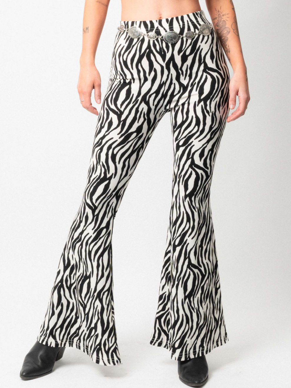 Zebra Bell Bottoms