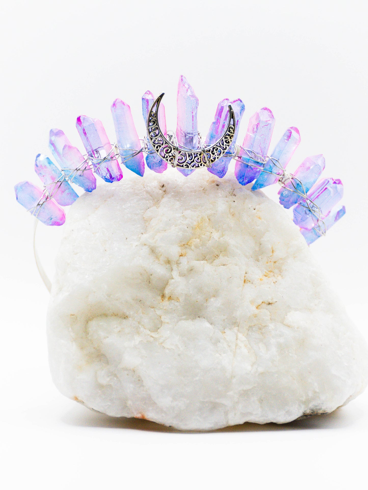 Pink Quarts Crown