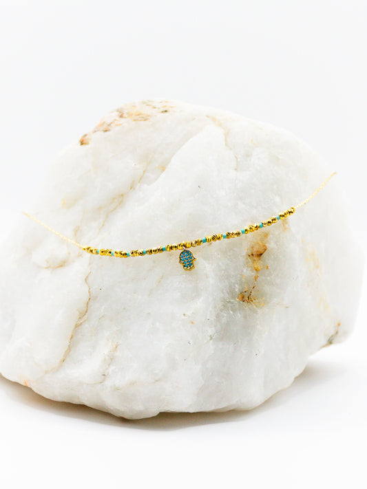 Gold Hamsa Choker