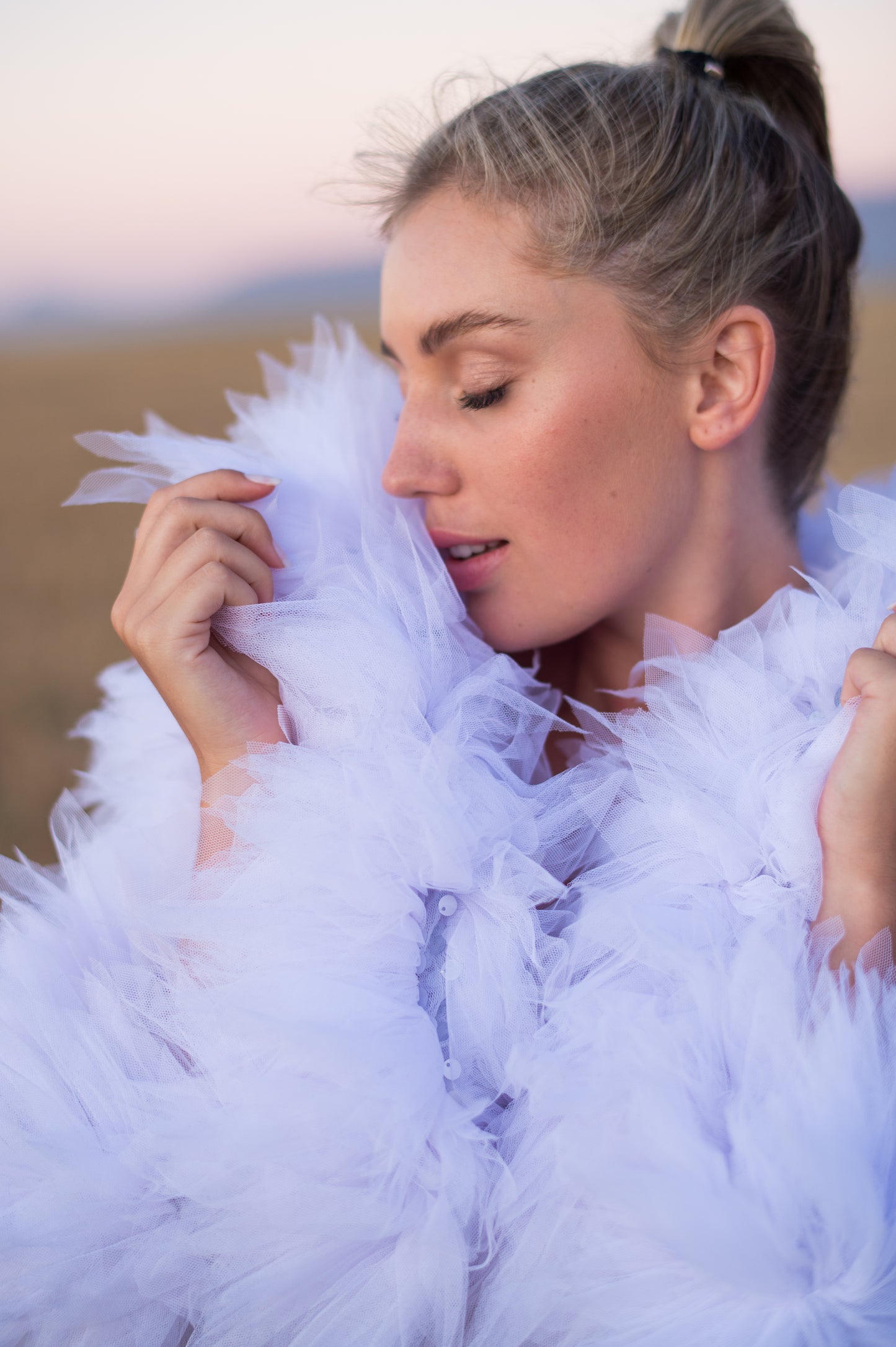 Tulle White Sequin Jacket